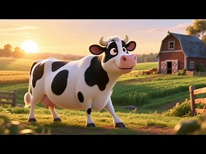 Moo Cow Learns Numbers 🐄🔢 | Fun Counting Video for Kids | Preschool Numbers Learning