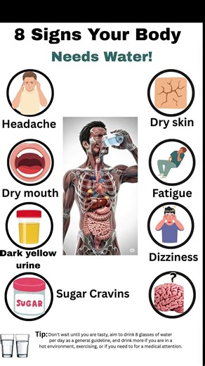 8 Warning Signs Your Body Is Desperately Dehydrated#dehydrationsigns