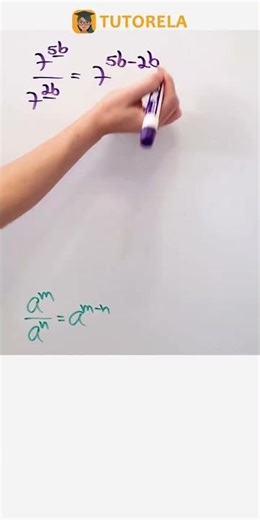 Simplifying 7^5b/7^2b: Mastering Exponent Division #Math #ExponentsRules