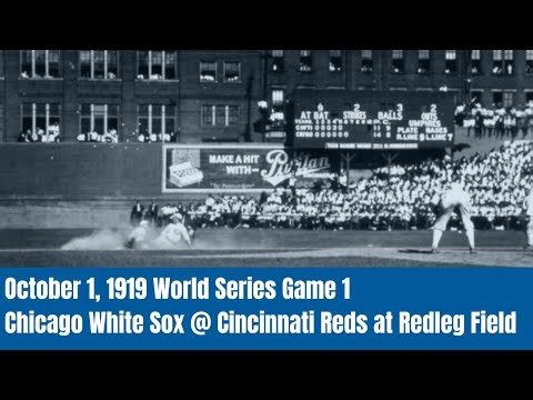 October 1, 1919 World Series Game 1 Chicago White Sox @ Cincinnati Reds at Redleg Field