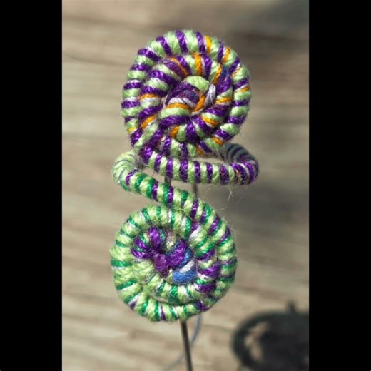 Handmade wire and embroidery thread rings. #diy #smallbusiness