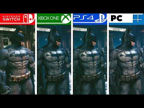 Batman: Arkham Knight | PS4 - Xbox One - PC - Switch | Retro Graphics Comparison