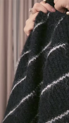 (DEAL MỞ BÁN) Áo khoác cardigan len kẻ lông dài mới SUMIISHOPHN mã AL30