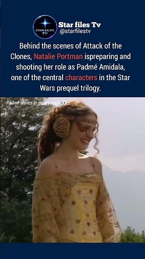 Natalie Portman Behind the Scenes as Padmé in Star Wars Episode II (Rare Footage) #shorts