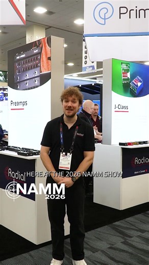 We’re off to a strong start at NAMM 2026! Swing by the Radial Engineering & Primacoustic booth for a first look at our new product releases, exclusive merch, and some awesome giveaways. Whether you’re checking out our latest audio solutions or chatting with the team, there’s plenty to see and do. Don’t miss out – we’re ready to help you stay #TrueToYourMusic all week long. Catch us at booth #14602 in ACC North Level 1 by Arena Plaza! https://www.radialeng.com/blog/new-for-2026 #NAMM2026 #theNAMM
