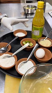 This is fish and chips Fish and Chips recipe ingredients Here's a list of ingredients you'll need for the Fish and Chips recipe: For the fish batter: 1. Fish pieces (preferably cod or any white fish) 2. All-purpose flour (maida) 3. Corn flour 4. Black pepper 5. Salt 6. Ginger paste 7. Lemon juice 8. Egg 9. Breadcrumbs (optional) For frying: 1. Vegetable oil for deep frying For serving: 1. French fries 2. Garnish (like parsley or coriander) 3. Light salt 4. Breading (breadcrumbs) You can adjust t