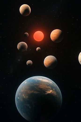 TRAPPIST-1 System 🪐✨ | A Peaceful Journey Through Seven Alien Worlds