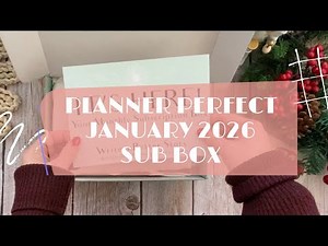 Planner Perfect ✨January 2026 ✨ sub box (🇺🇸English only)
