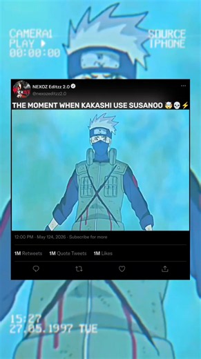 THE MOMENT WHEN KAKASHI USE SUSANOO 🤯💀⚡||#kakashi