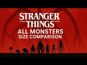 Stranger things all monsters size comparison||stranger things|| #strangerthings #vecna #mindflayer
