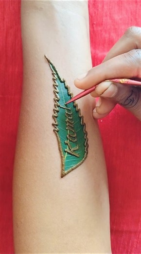 Kamali❤️✨Best unique name mehndi tattoo👌🥰#simple #unique #mehndi #tattoo #shortvideo #viralvideo