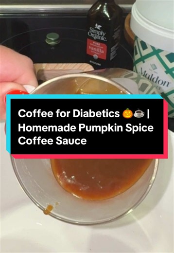 Coffee for diabetics doesn’t have to mean giving up your favorite fall flavors. 🎃☕️ I made this small-batch pumpkin spice coffee sauce so I can enjoy that cozy pumpkin spice flavor without making a huge batch of specialty sauce that ends up sitting in the fridge. Made with pumpkin purée, pumpkin pie spice, allulose, vanilla a little xanthan gum to thicken. ✨ Small batch 🎃 Pumpkin spice flavor ☕️ Perfect for homemade fall coffee 🤎 Easy to keep refrigerated and use throughout the week I love ma