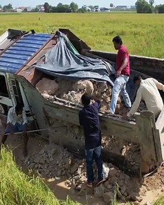 117K views · 638 reactions | Dump Trcuk Stuck!!!! Amazing Landfill Operation by Dozer & Dump Truck 5 Ton Landfill in the Village | Bulldozer Cambodia | Facebook