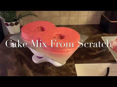 Cake Mix From Scratch Without Egg and Milk - How To Make Cake Without Eggs and Milk