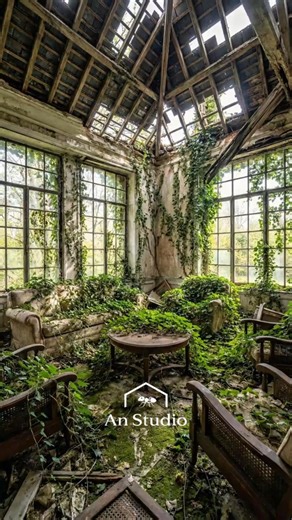 Living Room Makeovers: Abandoned → Cozy Rustic Fireplace Lounge (AI Concept) #home