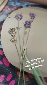 Botanical clay plaque workshop being prepped as I type! | Dixie Dot Crafts