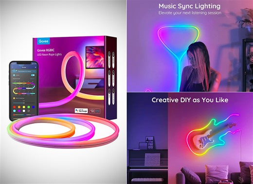 Don't Pay $80, Get the Govee Neon Rope Light with RGBIC and Smartphone Control for $46.99 Shipped – Today Only