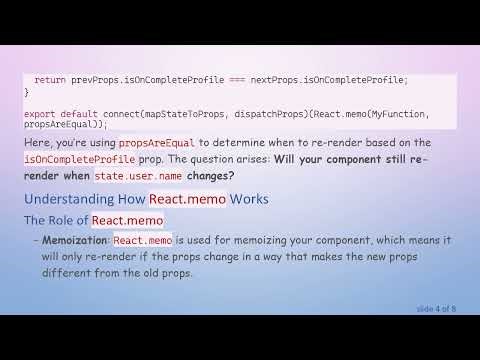 Understanding React.memo with React-Redux: Managing Component Re-Renders Effectively