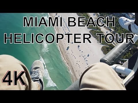 HELICOPTER RIDE in MIAMI, FL (4K) - 16 Minutes