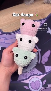 Cat Dango - Crochet Pattern - Amigurumi Cat Dango - PDF Pattern Crocheting - Etsy UK