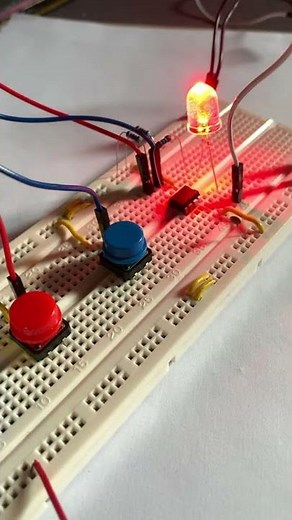 Activación y Desactivación de un LED mediante 2 botones