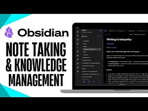 How to Use Obsidian for Note Taking and Knowledge Management | Beginner’s Guide (2025)