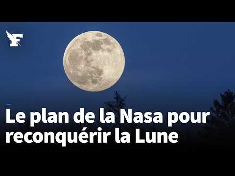 What is NASA's three-step plan to reconquer the Moon?