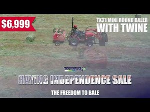 Ibex Equipment Mini Round Baler | Haying Independence Sale | Tractor Tools Direct
