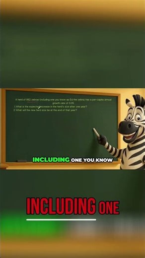 Zebra Population Growth: Math Problem Explained!