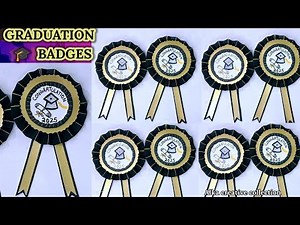 Diy graduation badge/ how to make graduation batch for kids #papercrafts #diy