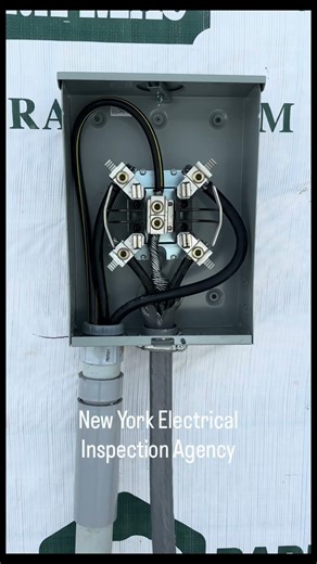 No pretzel loop on this underground service puts stress on terminations. #nyeia