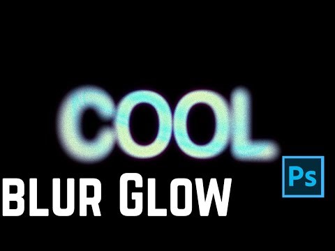 How to Create Glow and Blurry Text Effect In Photoshop