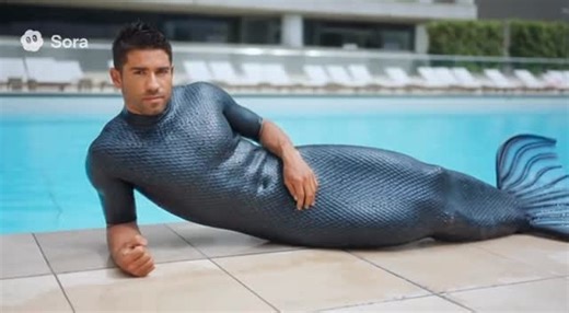 MermanMaker on Instagram: "Sora 2 seems to be good at creating fictional advertisements. #merman #merman_tf #reels #aivideo #transformation #ai #sora2"