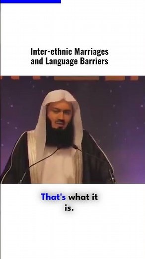 Inter ethnic Marriages and Language Barriers - mufti menk story of prophet - mufti menk lectures