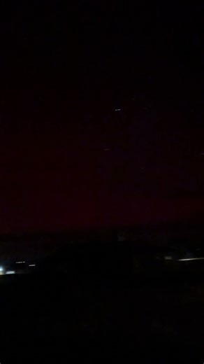 Northern lights on the Navajo reservation in Monument Valley