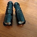 Fumete 20 Pieces LED Flashlight Mini 3 Mode Tactical Torch Small Water Resistant Pocket Flash Light Adjustable Focus Light Pen for Men, Father, Indoor Outdoor Hiking(Brown)