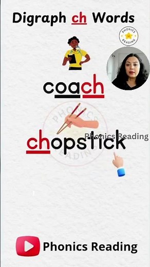 Digraph ch Words Reading Practice with Phonics #phonics #english