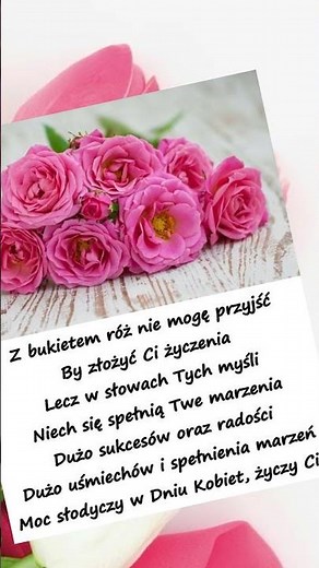 Życzenia na Dzień Kobiet #życzenia #dzieńkobiet .