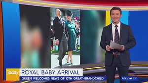 A royal baby has been born under dramatic circumstances. The Queen’s 10th grandchild, Lucas, was born in a hurry on the bathroom floor. #9Today | TODAY