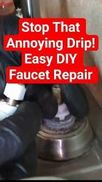 How to fix a dripping faucet. #homediy #plumbing #faucetrepair
