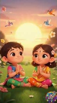 गायत्री मंत्र 🙏 बच्चों के लिए | Gayatri Mantra for Kids | Morning Mantra Song 🌞