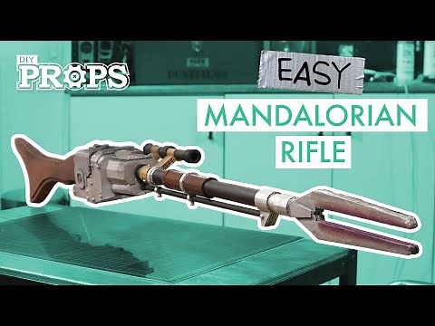 Easy DIY MANDALORIAN Rifle | FREE BLUEPRINT