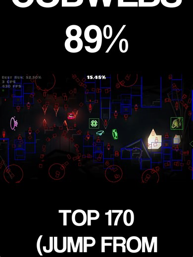 MY WORST FAIL IN GD (COBWEBS 89%) #geometrydash #gd #cobwebs