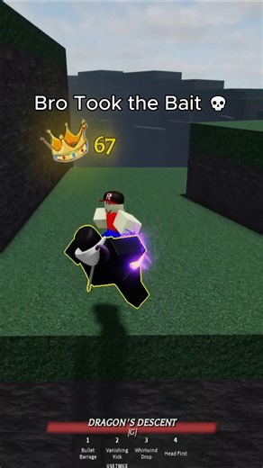 Bro fell down...💀 #tsb #roblox #shorts