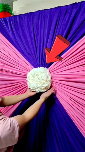 970K views · 25K reactions | Flower fold design six folds DIY BACKDROP DESIGN IDEAS #backdropdesign #diybackdrop @topfans | Vins avenue | Facebook