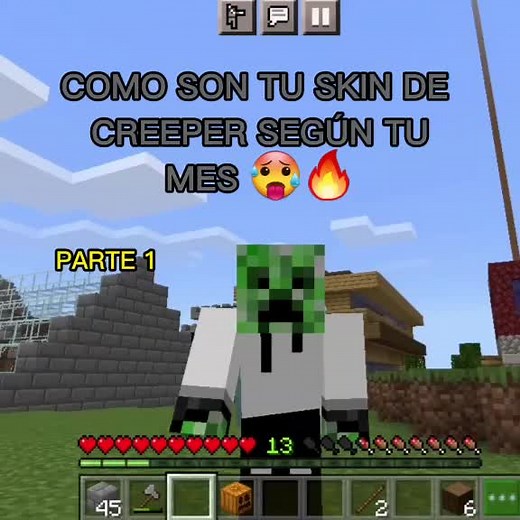 Skin de Creeper para Minecraft PE - ¿Qué les tocó? 🥶🔥