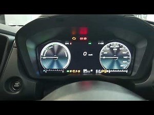 SUBARU クロストレック ストロングハイブリッドのメーター表示（Premium S:HEV EX）