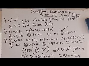 Complex Numbers Practice Problems | Step-by-Step Solutions | Final Exam |
