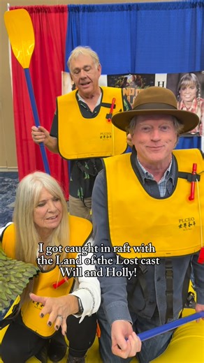 I had a lot of laughs with Kathy Coleman and Wesley Eure! Thanks for having me aboard the raft! @wesleyeure #LandOfTheLost #TvandFilm #DeanButler #ClassicTV #nostalgia | Dean Butler