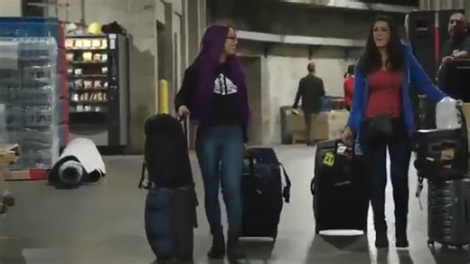 Sasha Banks and Bayley on WWE Ride Along